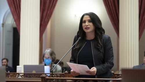 Senator Susan Rubio speaking in support of SR 74 (Gonzalez) relative to Cinco de Mayo week