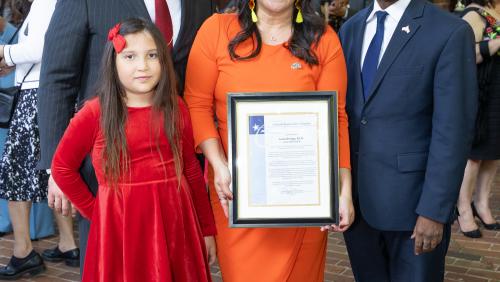 LSA Honoree Dr. Luisa Ortega & Superintendent of Public Instruction Tony Thurmond