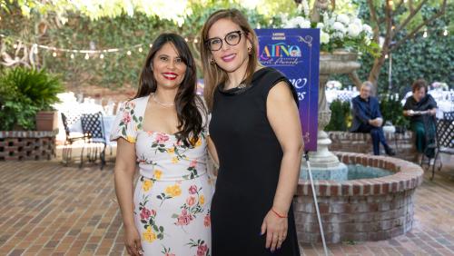 Latino Caucus Northern CA Vice Chair Liz Ortega & LSA Honoree Angélica Salas 