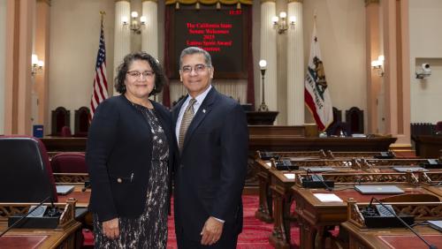 2025 Latino Spirit Award Honoree Hon. Xavier Becerra & wife Dr. Carolina Rojas
