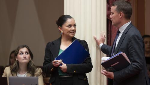 Latino Caucus Chair, Senate Majority Leader Lena Gonzalez & Senate President pro Tempore Mike McGuire