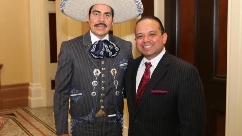 Asm. Luis Alejo with Latino Spirit Award Honoree Ezequiel Peña