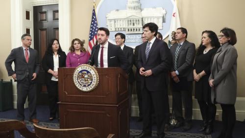 Press conference in support of the Deferred Action for Childhood Arrivals (DACA) program on Janary 11, 2018
