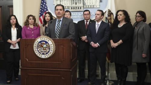 Press conference in support of the Deferred Action for Childhood Arrivals (DACA) program on Janary 11, 2018