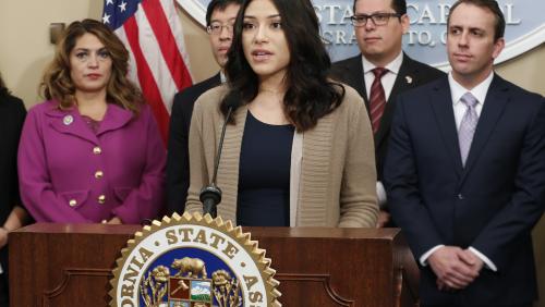 DACA Recipient speaks at press conference in support of the Deferred Action for Childhood Arrivals (DACA) program on Janary 11, 2018