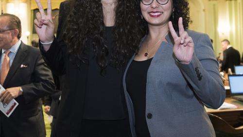 Samantha Bricio and Assembly Member Cristina Garcia