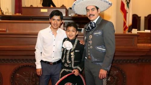 2014 Latino Spirit Award Honorees. Pictured (from left to right): Mario Gutierrez, Sebastien De La Cruz, and Ezequiel Peña