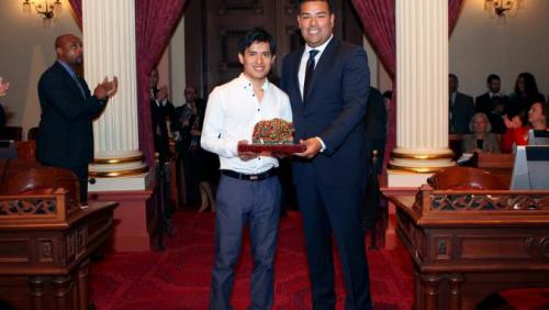2014 Latino Spirit Award Honoree Mario Gutierrez introduced on the Senate Floor 