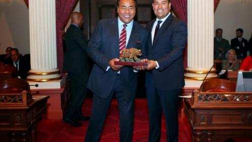 2014 Latino Spirit Award Honoree John Quiñones introduced on the Senate Floor by Latino Caucus Chairman Senator Ricardo Lara