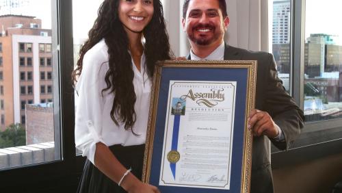 Samantha Bricio - Achievement in Athletics