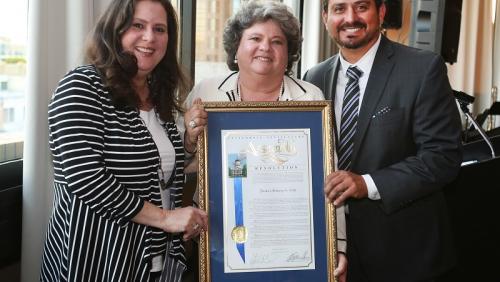 Porto's Bakery & Cafe - Achievement in Business & Philanthropy (pictured: Margarita Navarro Porto & Beatriz Porto)