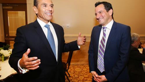 Speaker Emeritus Antonio Villaraigosa and Speaker Anthony Rendon