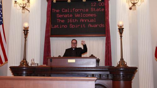 Latino Spirit Award Honoree Father Miguel Ceja