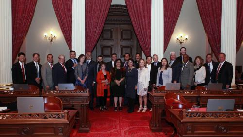 Latino Spirit Award honorees pictured with CA State Senators