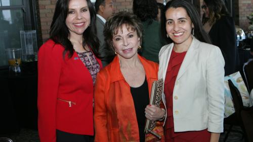 Asm. Blanca Rubio, Honoree Isabel Allende, and Asm. Monique Limón