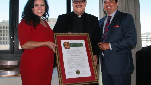 Honoree Father Miguel Ceja