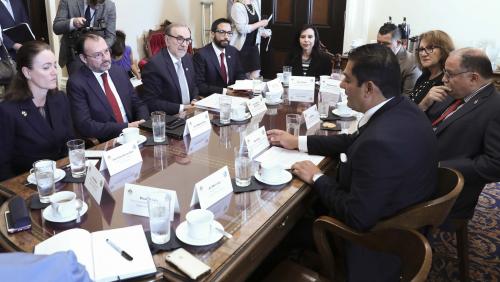 Latino Caucus Members meet with Mexico's Secretary of Foreign Affairs, Hon. Luis Videgaray Caso