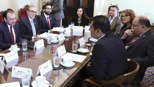 Latino Caucus Members meet with Mexico's Secretary of Foreign Affairs, Hon. Luis Videgaray Caso