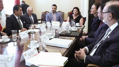 Latino Caucus Members meet with Mexico's Secretary of Foreign Affairs, Hon. Luis Videgaray Caso