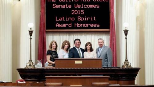 2015 Latino Spirit Awards -- Senator Ben Hueso & The Gonzalez Family