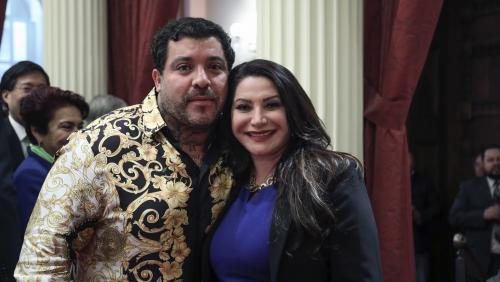 2019 Latino Spirit Award Honoree Angel del Villar with Senator Susan Rubio