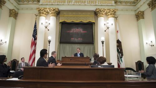 Speaker Emeritus Antonio Villaraigosa provides keynote speech during Latino Spirit Award ceremony