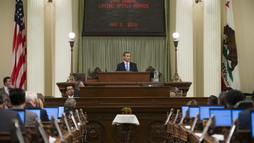 Speaker Emeritus Antonio Villaraigosa provides keynote speech during Latino Spirit Award ceremony